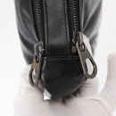 BOTTEGA VENETA INTRECCIATO Clutch Bag Leather Black Auth bs31360-8