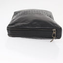 BOTTEGA VENETA INTRECCIATO Clutch Bag Leather Black Auth bs31360-4