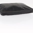 BOTTEGA VENETA INTRECCIATO Clutch Bag Leather Black Auth bs31360-5