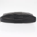 BOTTEGA VENETA INTRECCIATO Clutch Bag Leather Black Auth bs31360-6
