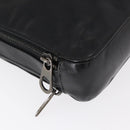 BOTTEGA VENETA INTRECCIATO Clutch Bag Leather Black Auth bs31360-7
