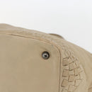 BOTTEGA VENETA INTRECCIATO Handtas Leer Beige Auth bs31361-9