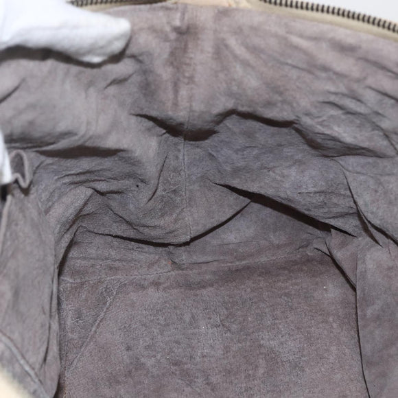 BOTTEGA VENETA INTRECCIATO Hand Bag Leather Beige Auth bs31361