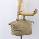 BOTTEGA VENETA INTRECCIATO Handtas Leer Beige Auth bs31361-22