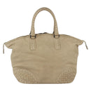 BOTTEGA VENETA INTRECCIATO Handtas Leer Beige Auth bs31361-13