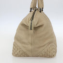 BOTTEGA VENETA INTRECCIATO Handtas Leer Beige Auth bs31361-3