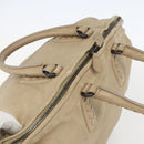 BOTTEGA VENETA INTRECCIATO Handtas Leer Beige Auth bs31361-6