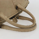 BOTTEGA VENETA INTRECCIATO Handtas Leer Beige Auth bs31361-7