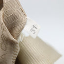 PRADA Tote Bag Nylon Beige Silver Auth bs31362-23