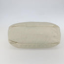 PRADA Tote Bag Nylon Beige Silver Auth bs31362-9