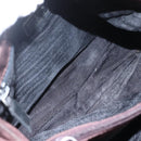 PRADA Hand Bag Nylon Brown Silver Auth bs31363-17