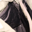 PRADA Hand Bag Nylon Khaki Silver Auth bs31364-18