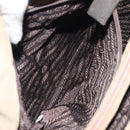 PRADA Hand Bag Nylon Khaki Silver Auth bs31364-21