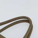 PRADA Hand Bag Nylon Khaki Silver Auth bs31364-8