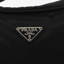 PRADA Shoulder Bag Nylon Black Silver Auth bs31365-17