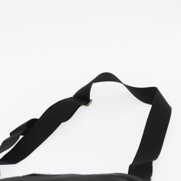PRADA Shoulder Bag Nylon Black Silver Auth bs31365