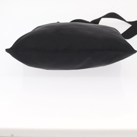 PRADA Shoulder Bag Nylon Black Silver Auth bs31365