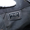 PRADA Backpack Nylon Black Silver Auth bs31366-22