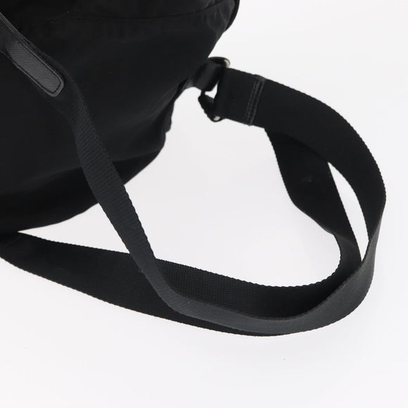 PRADA Backpack Nylon Black Silver Auth bs31366