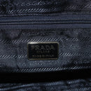 PRADA Chain Hand Bag Nylon Brown Gold Auth bs31367-19