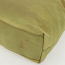 PRADA Hand Bag Nylon Green Silver Auth bs31369-9