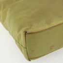 PRADA Hand Bag Nylon Green Silver Auth bs31369-14
