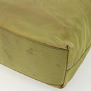 PRADA Hand Bag Nylon Green Silver Auth bs31369-15