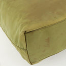 PRADA Hand Bag Nylon Green Silver Auth bs31369-16