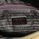PRADA Hand Bag Nylon Green Silver Auth bs31369-18