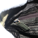PRADA Hand Bag Nylon Green Silver Auth bs31369-19