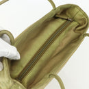 PRADA Hand Bag Nylon Green Silver Auth bs31369-6