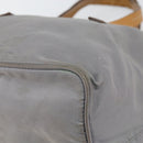 PRADA Hand Bag Nylon Gray Silver Auth bs31370-9