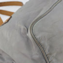 PRADA Hand Bag Nylon Gray Silver Auth bs31370-16
