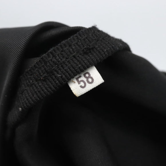 PRADA Tote Bag Nylon Black Silver Auth bs31371