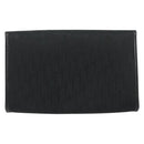 Christian Dior Trotter Canvas Chain Shoulder Bag Black Gold Auth bs31374-3