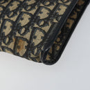 Christian Dior Trotter Canvas Chain Shoulder Bag Navy Gold Auth bs31375-10
