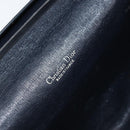 Christian Dior Trotter Canvas Chain Shoulder Bag Navy Gold Auth bs31375-19