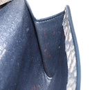 Christian Dior Trotter Canvas Chain Shoulder Bag Navy Gold Auth bs31375-21