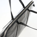 PRADA Hand Bag Enamel Black Silver Auth bs31379-6