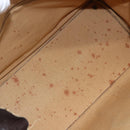 CELINE C Sulky Hand Bag Canvas Brown Gold Auth bs31381-18