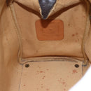 CELINE C Sulky Hand Bag Canvas Brown Gold Auth bs31381-20