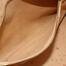 CELINE C Sulky Hand Bag Canvas Brown Gold Auth bs31381-21