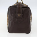 CELINE C Sulky Hand Bag Canvas Brown Gold Auth bs31381-5