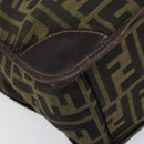 FENDI Zucca Canvas Tote Bag Black Brown Auth bs31385-15