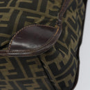 FENDI Zucca Canvas Tote Bag Black Brown Auth bs31385-16
