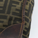 FENDI Zucca Canvas Tote Bag Black Brown Auth bs31385-9