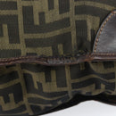 FENDI Zucca Canvas Tote Bag Black Brown Auth bs31385-10