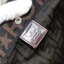 FENDI Zucca Canvas Tote Bag Black Brown Auth bs31385-18