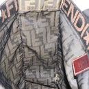 FENDI Zucca Canvas Tote Bag Black Brown Auth bs31385-20