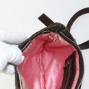 FENDI Zucca Canvas Mamma Baguette Shoulder Bag Black Brown Auth bs31386-20